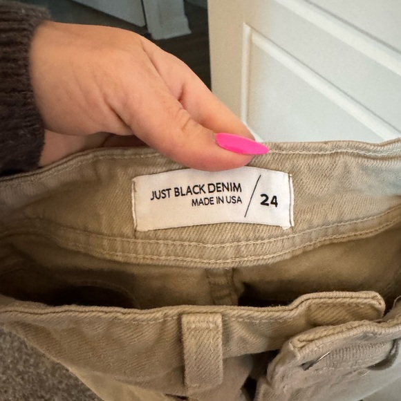 Just Black Women's Tan Wide-Leg Jeans - Picture 6 of 6